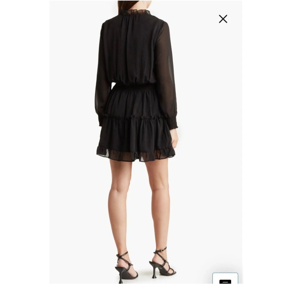 NSR Anthropologie Emma Ruffle Mini Dress Preppy Feminine Date Night Romantic‎